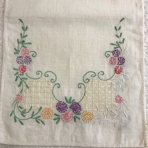 Vintage Hand-Embroidered Linen